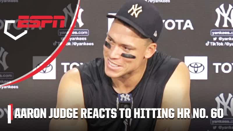 Aaron Judge: You never imagine as a kid your name with Yankee greats Ruth and Maris, MLB on