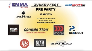 PRE PARTY ZVUKDV FEST, презентация брендов Resolut и ESB audio