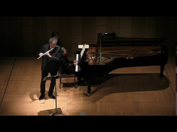 BACH J. S. TRIO SONATA BWV 526, LELA KATSARAVA (piano) JEAN FERRANDIS (flute) LIVE IN