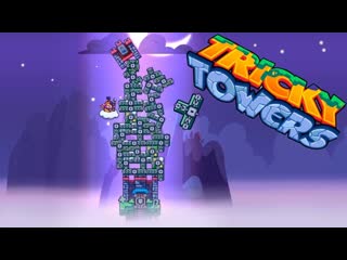Funny towers #3 Level 21-30. Game review Tricky Towers. Fun game tetris.