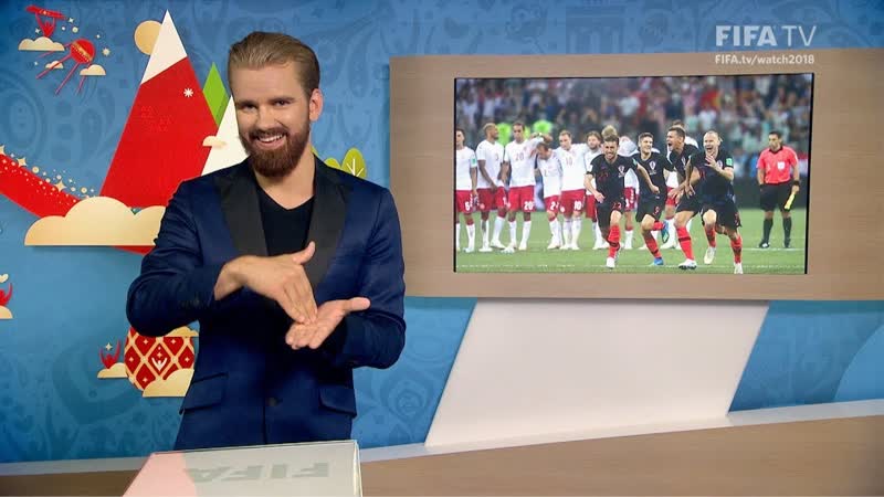 FIFA WC 2018 CRO vs. DEN for Deaf and Hard of Hearing International
