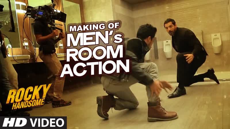 MAKING OF MENs ROOM ACTION, Rocky Handsome, John Abraham, Nishikant Kamat, T
