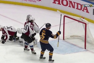 Kane wins a battle, cuts in, goes five-hole on Pickard