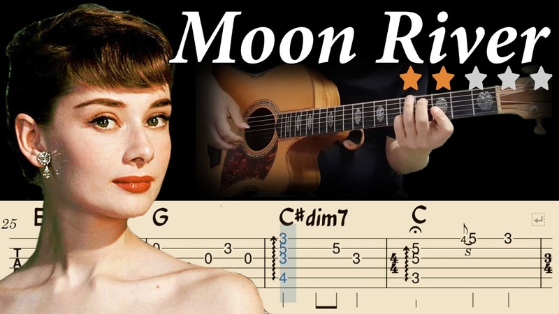 Moon River Audrey Hepburn Breakfast at Tiffanysㅣ Fingerstyle Guitar Tutorial for Beginnersㅣ